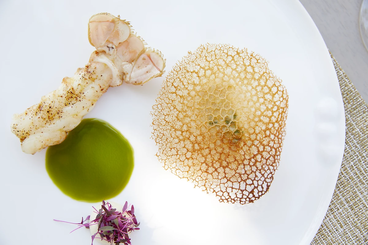 Plat servis dans l'un des restaurants de l'hôtel, Sani Asterias