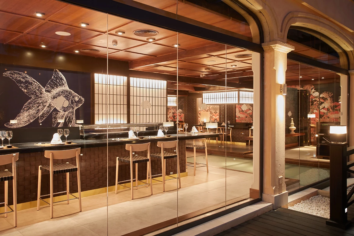 Un des restaurants de l'hôtel, Secrets Bahía Real Resort & Spa