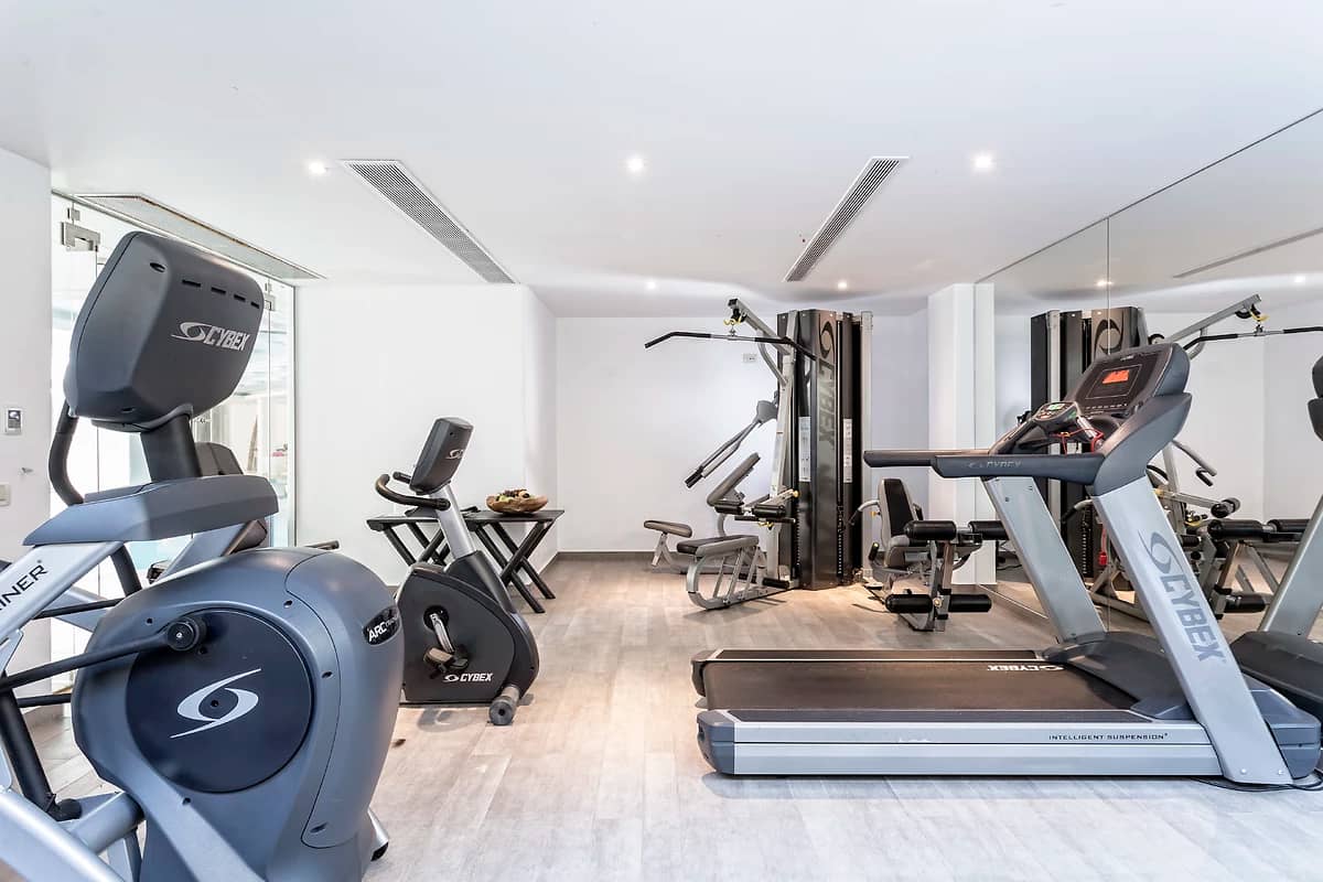 Salle de sport, Myconian Villa collection, Mykonos, Grèce