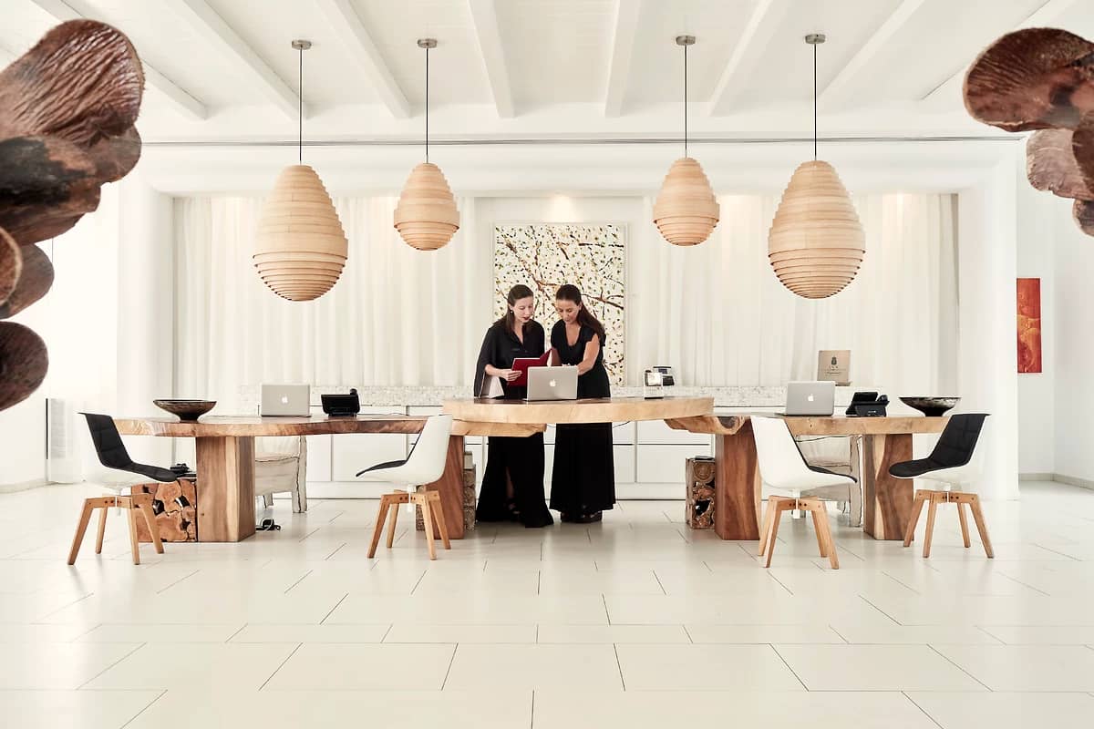 Réception, Myconian Villa collection, Mykonos, Grèce