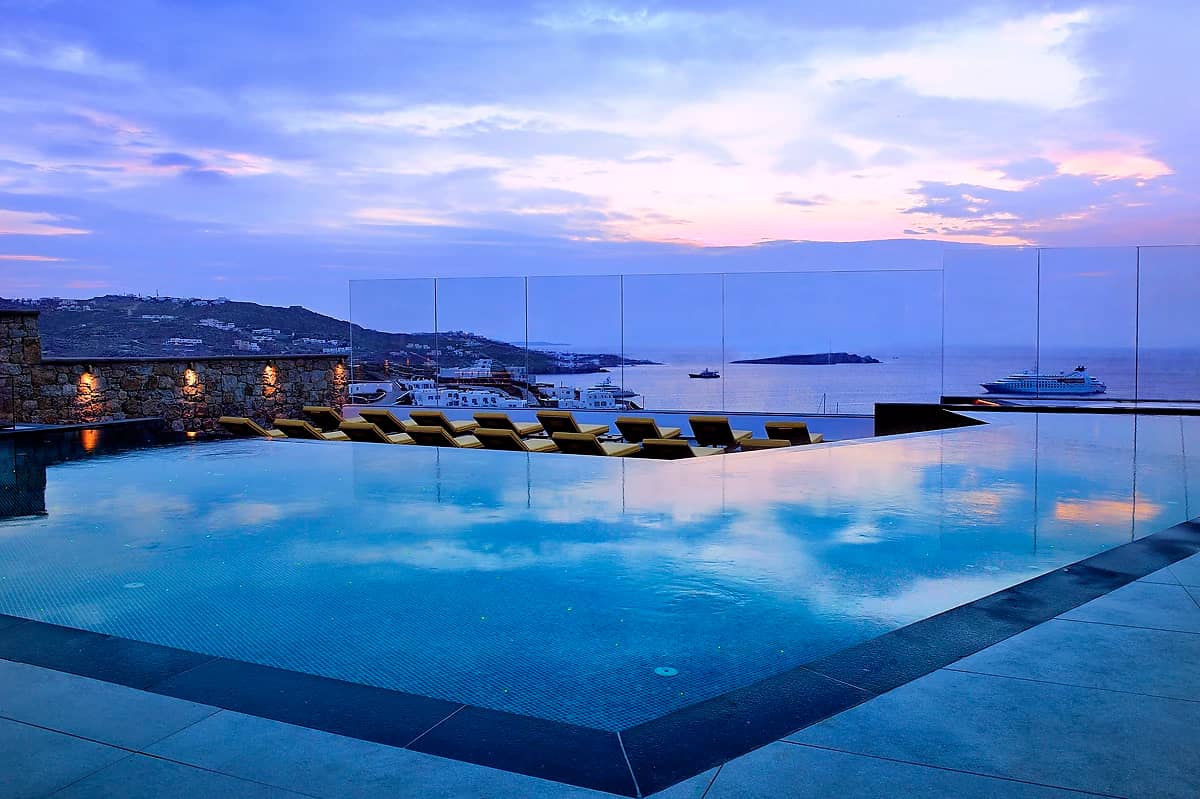 Piscine, Myconian Korali, Mykonos, Grèce