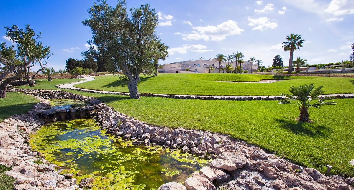 Terrain de golf, Masseria Caselli, Pouilles, Italie