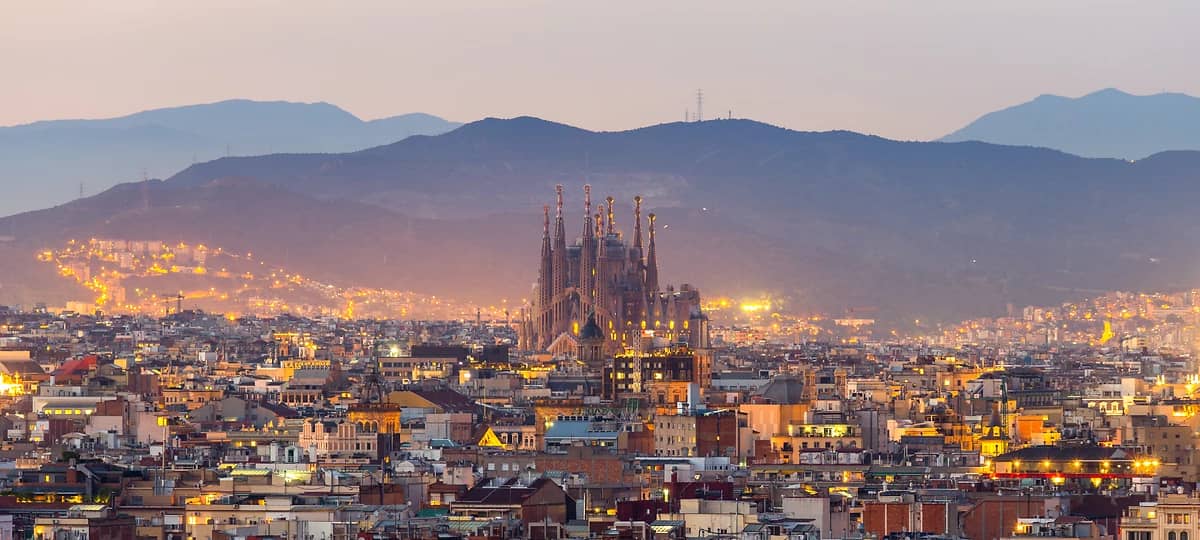Vue d'ensemble de Barcelone, Espagne