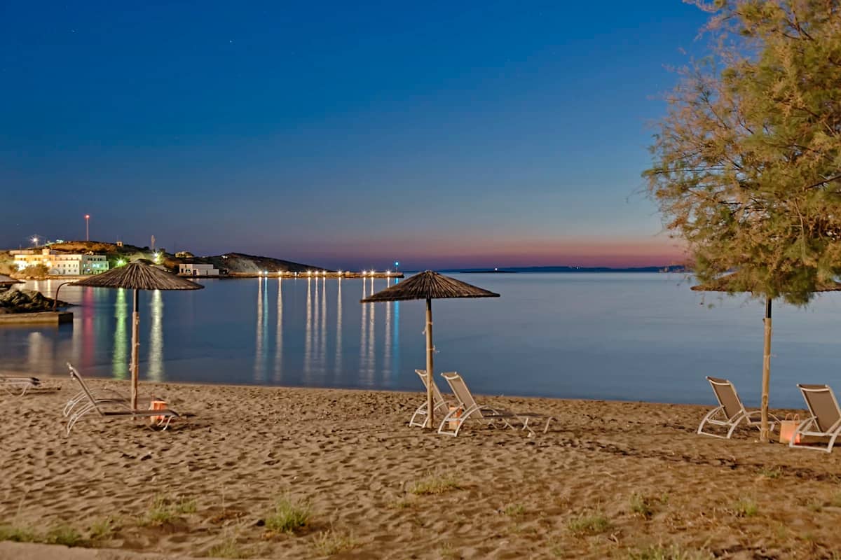 Plage, Boutique Di Mare Hotel & Suites, Syros, Grèce