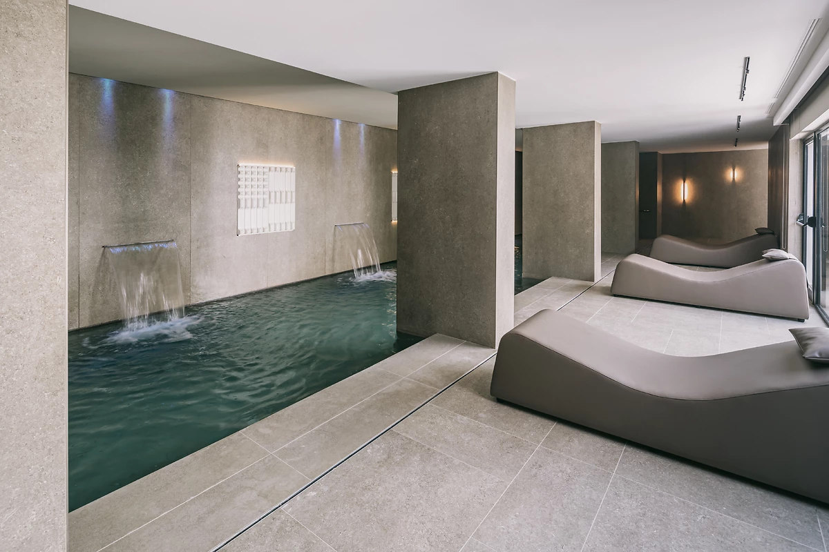 Piscine intérieure, Spa, Mangia's Torre del Barone Resort & Spa, Sicile, Italie