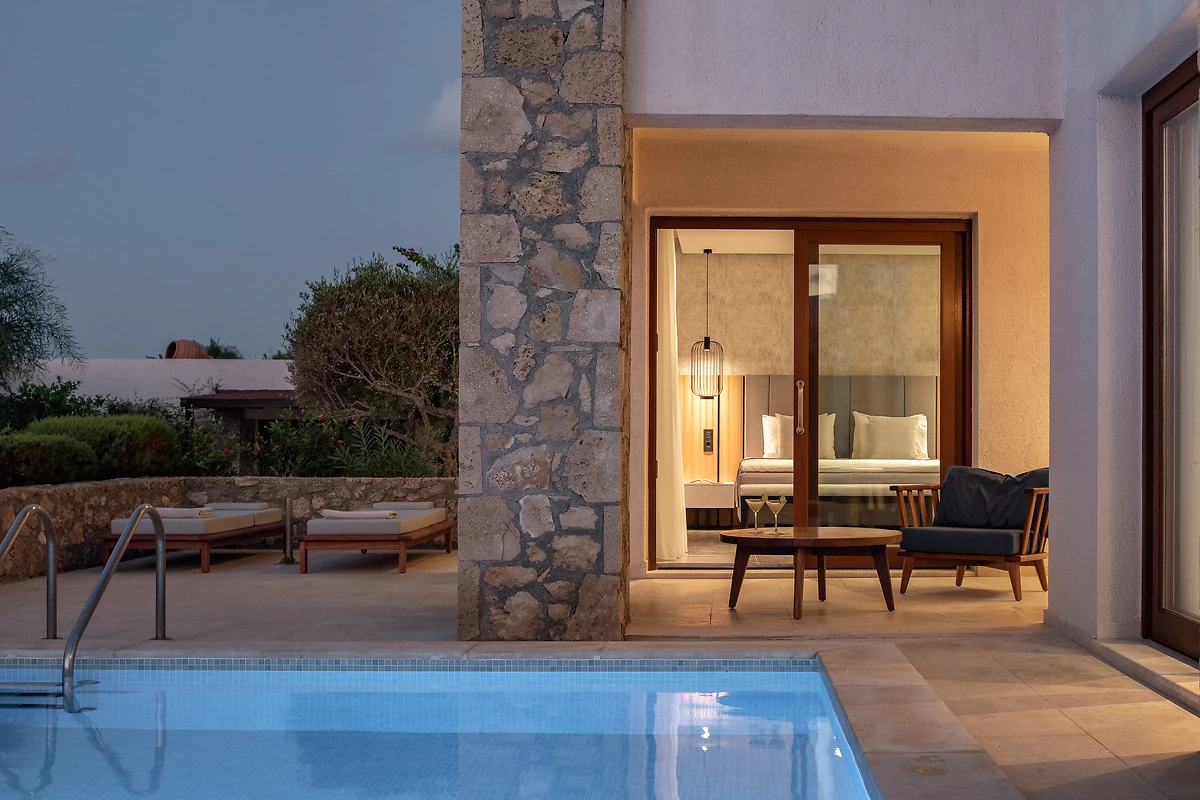 Suite 1 chambre vue mer avec piscine privée