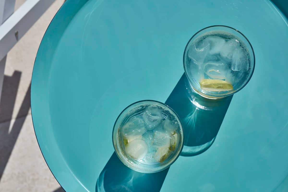 Rafraîchissement, Aquablue Hotel, santorin, Grèce.