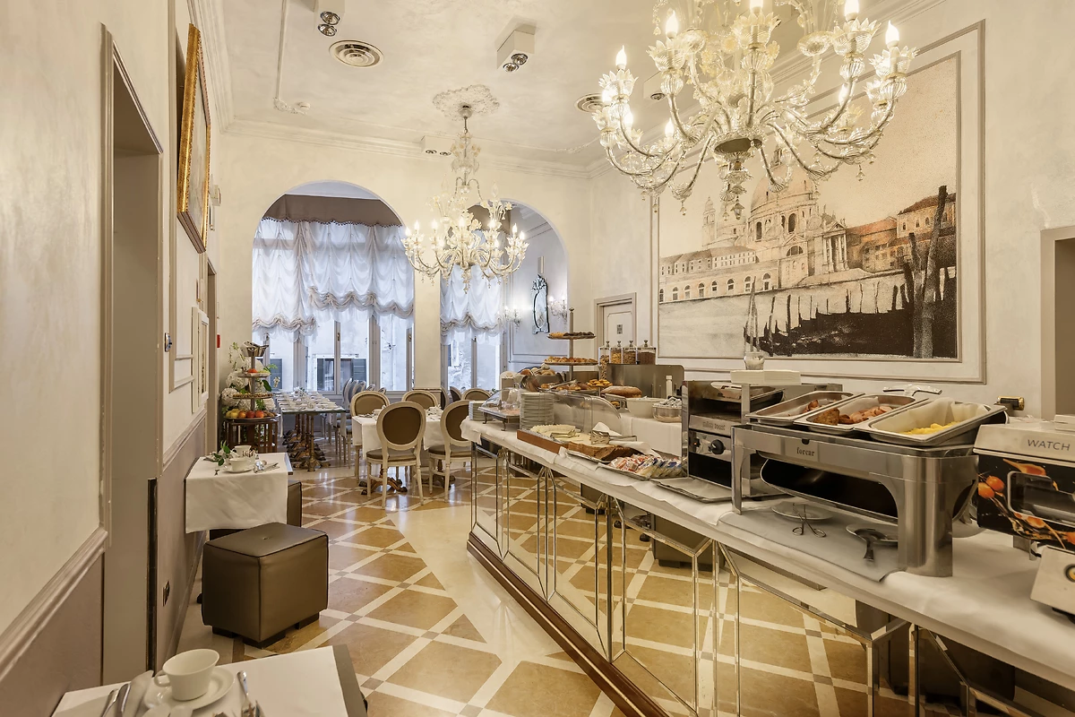 Buffet, restaurant de l'hôtel, hôtel Ca' dei Conti