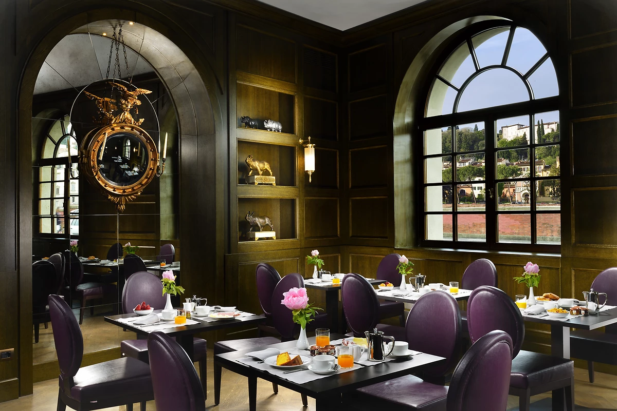 Salle de collation, Hotel Balestri, Florence, Italie