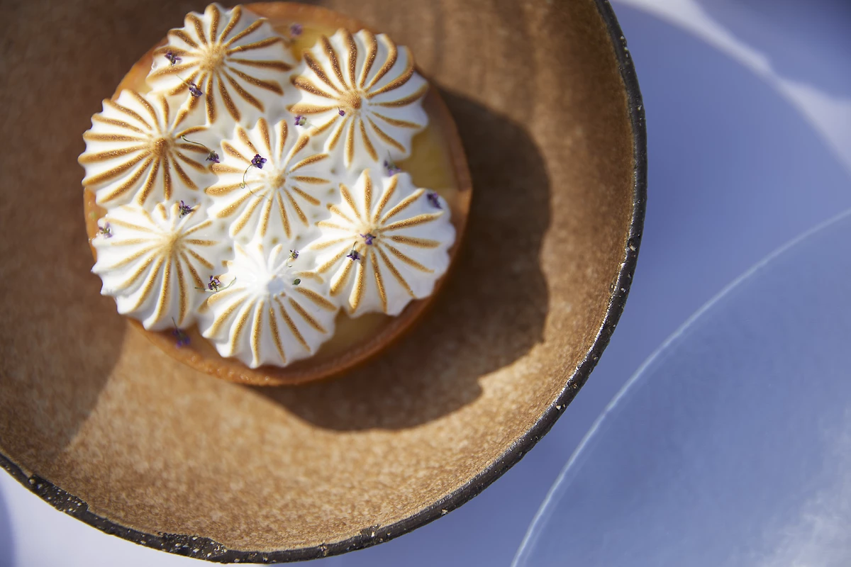 Dessert servis au restaurant Veranda, Sani Beach