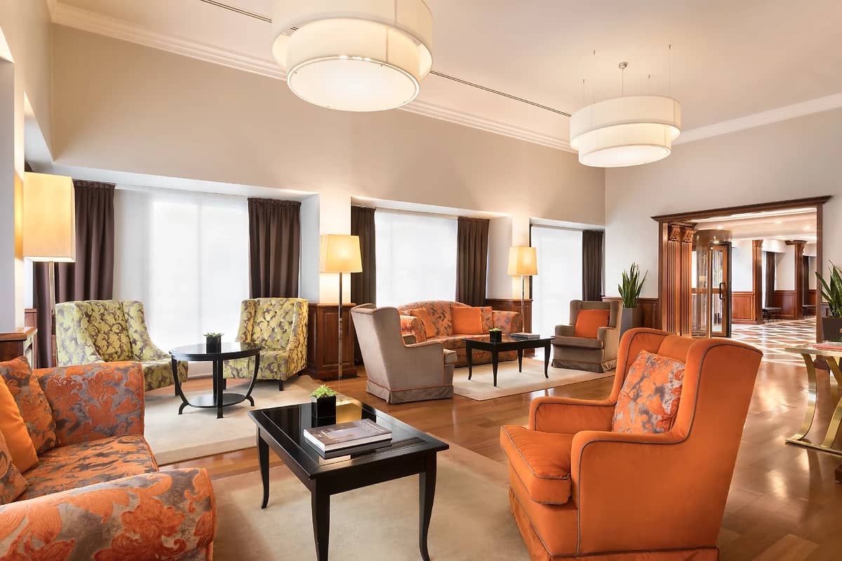 Lobby de l'hôtel, Sina de la Ville, Milan, Italie