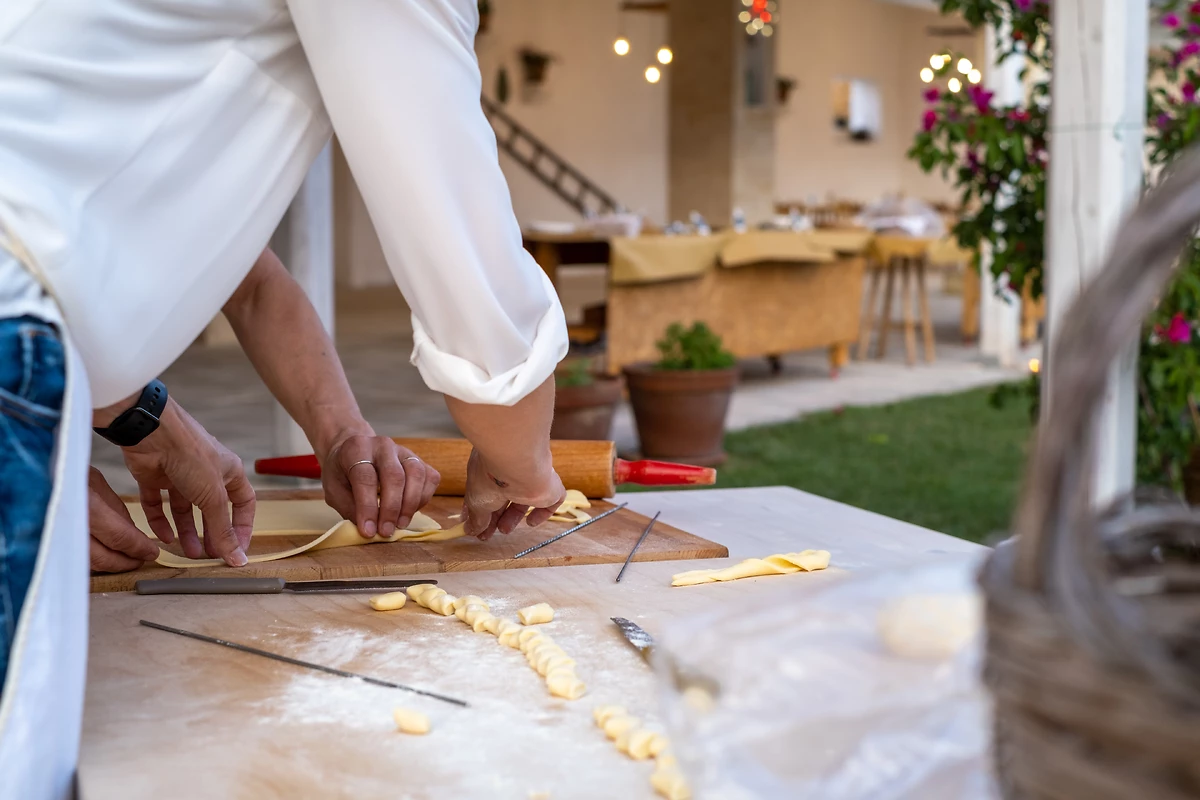 Cours de cuisine, Masseria Rauccio, Pouilles, Italie
