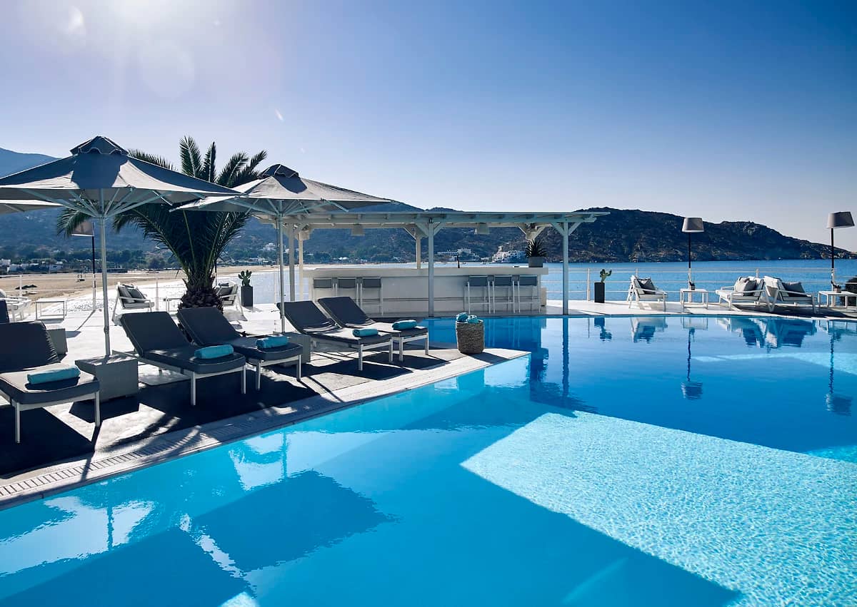 Piscine, Hôtel Ios Palace, Ios, Grèce