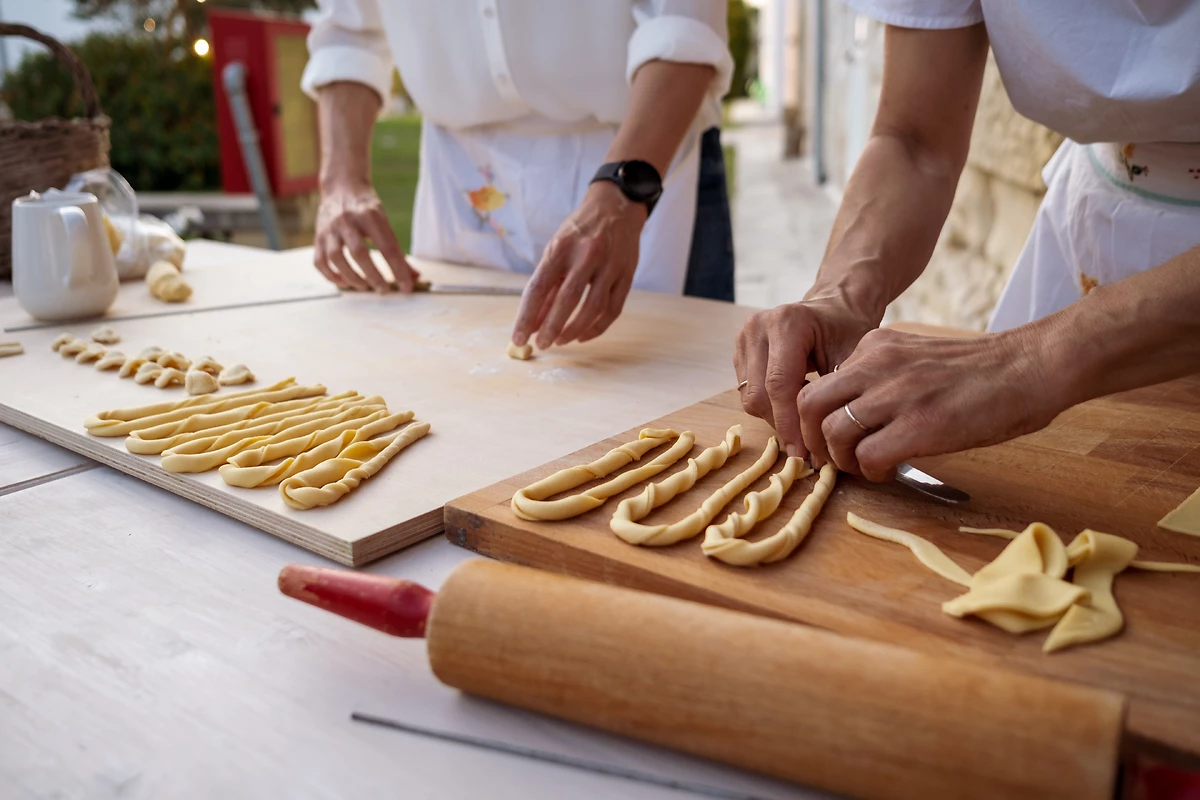 Cours de cuisine, Masseria Rauccio, Pouilles, Italie