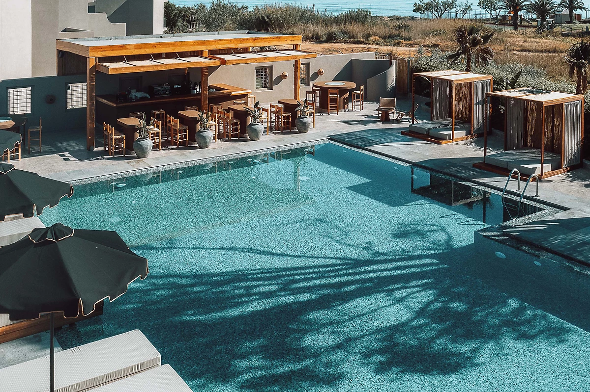 Bar de la piscine, Eliros Mare , Crète, Grèce