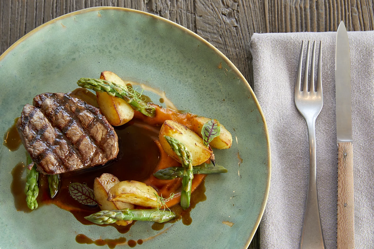 Plat servis dans le restaurant El Puerto, Porto Sani