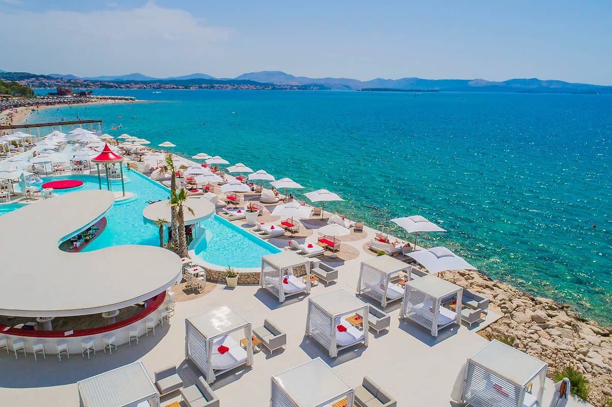 Vue aérienne, Hôtel Amadria Park Jure, Sibenik, Croatie