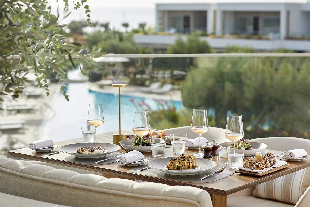Repas servis dans l'un des restaurants de l'hôtel, Sani Dunes
