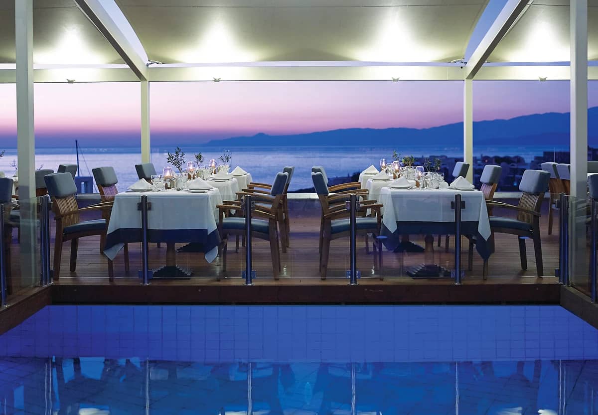 Restaurant Nafsika, Porto Elounda Golf & Spa Resort, Crète, Grèce