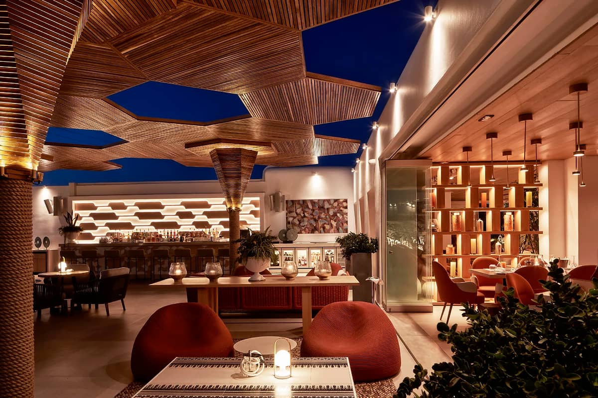 Restaurant, Myconian Naia, Mykonos, Grèce