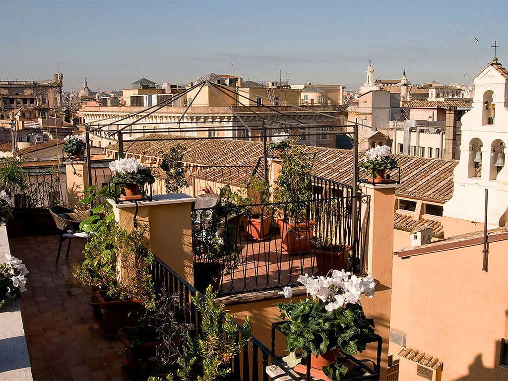 Vue depuis l'hôtel, Hotel Trevi