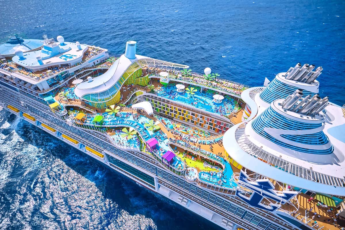 Vue aérienne du parc aquatique, Legend of the Seas