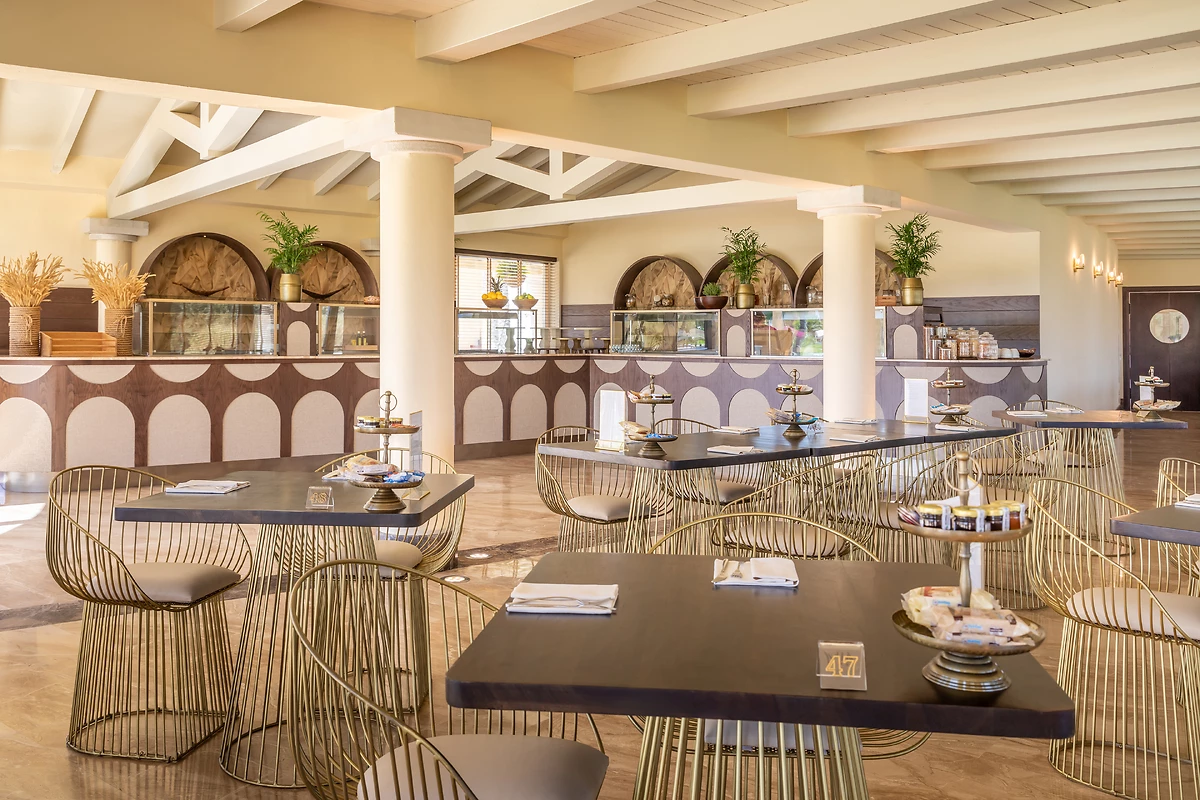 Salle petit-déjeuner, Spiagge San Pietro Resort, Sardaigne, Italie