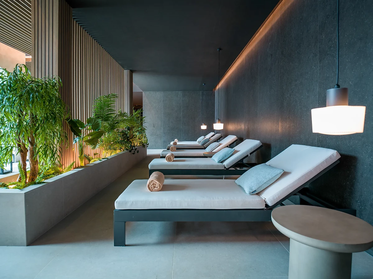 Zone de relaxation au Spa, Dreams Madeira Resort, Spa & Marina, Madère, Portugal