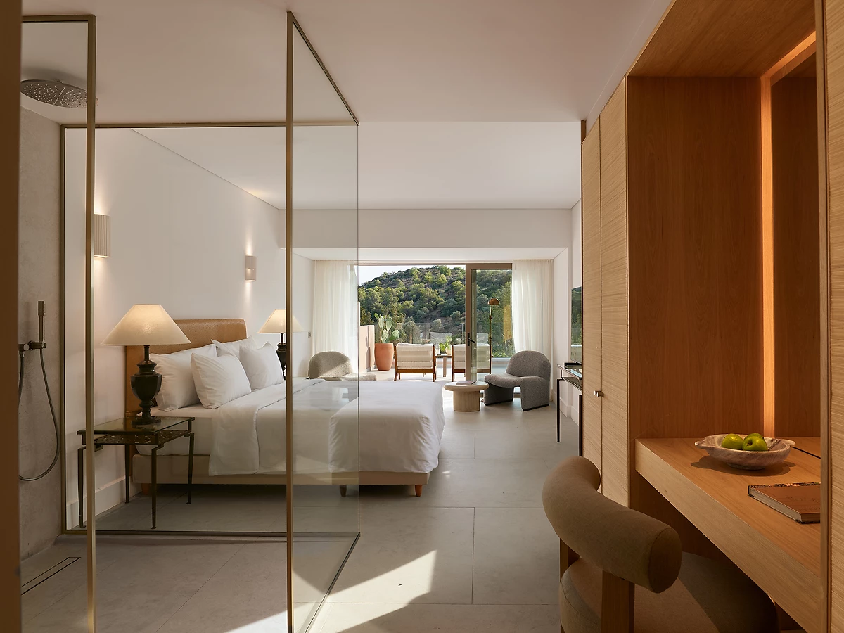 Chambre deluxe famille vue mer partielle