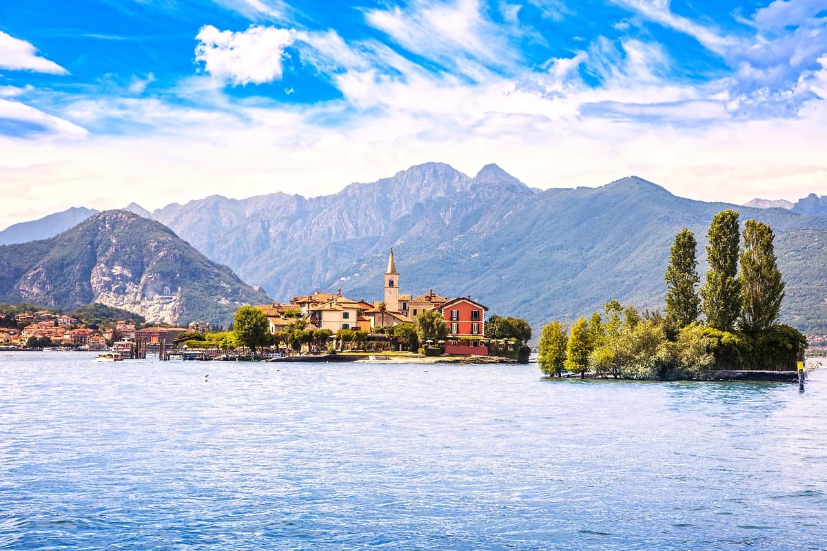 Isola dei Pescatori, île aux pêcheurs du lac Majeur, îles Borromées, Stresa Piemont