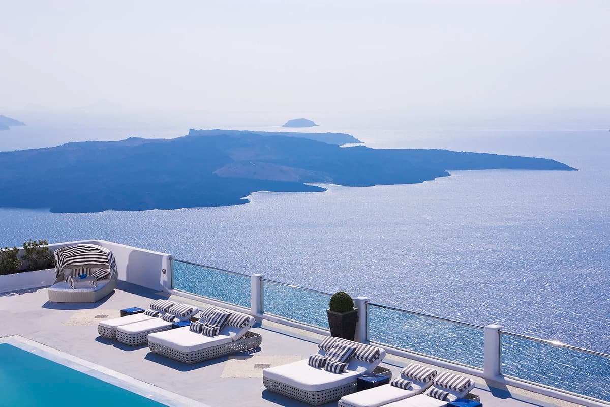 Piscine, Belvedere Suites, Santorin, Grèce