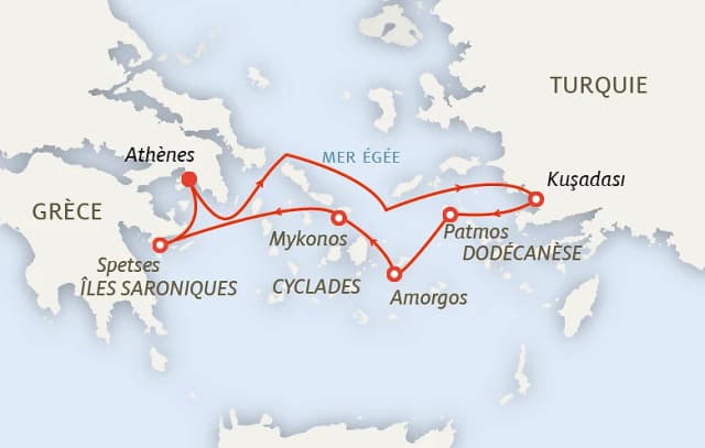 Carte du voyage