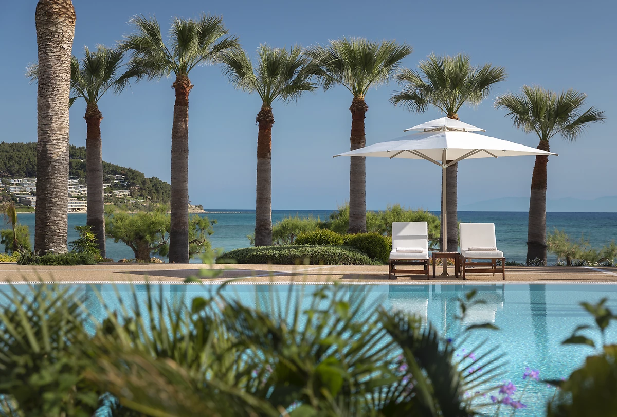Piscine de l'hôtel, Sani Beach