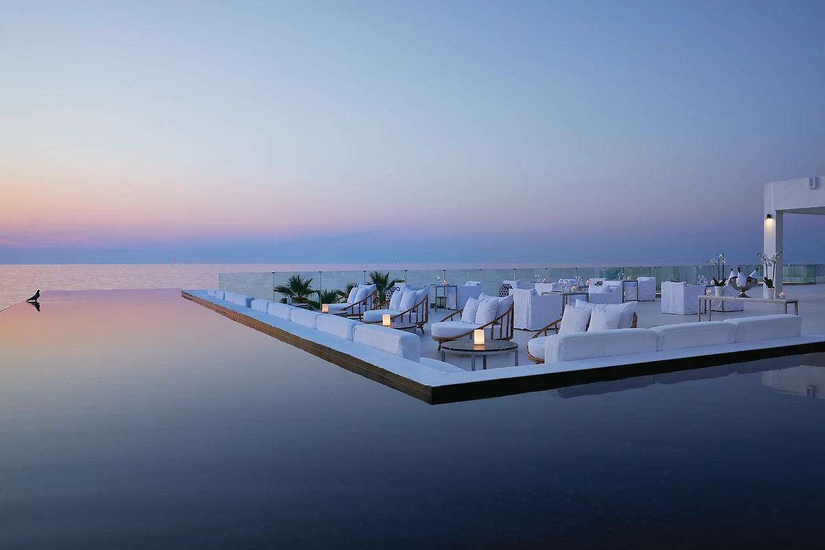 Restaurant The White, hôtel Grecotel LUXME White, Crète, Grèce