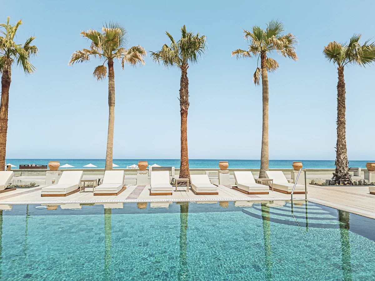 Piscine de l'hôtel, Grecotel Plaza Beach House, Crète, Grèce