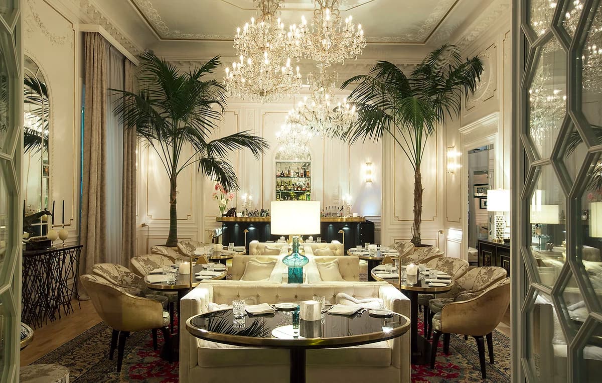 Restaurant, Palazzo Dama, Rome, Italie