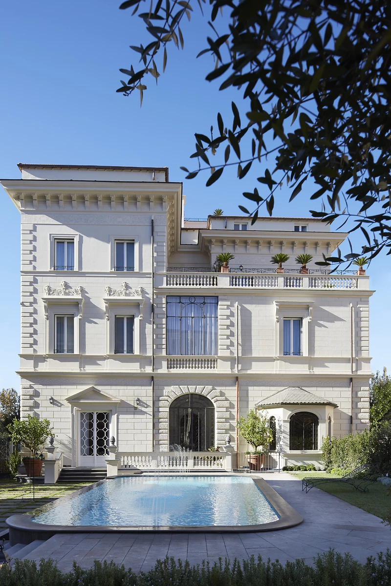 Façade, Palazzo Dama, Rome, Italie