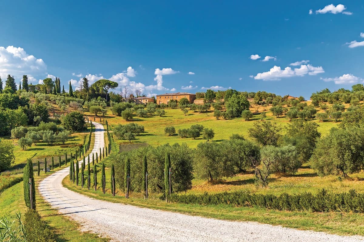 Campagne Toscane près de Montepulciano et Monticchielo, Toscane