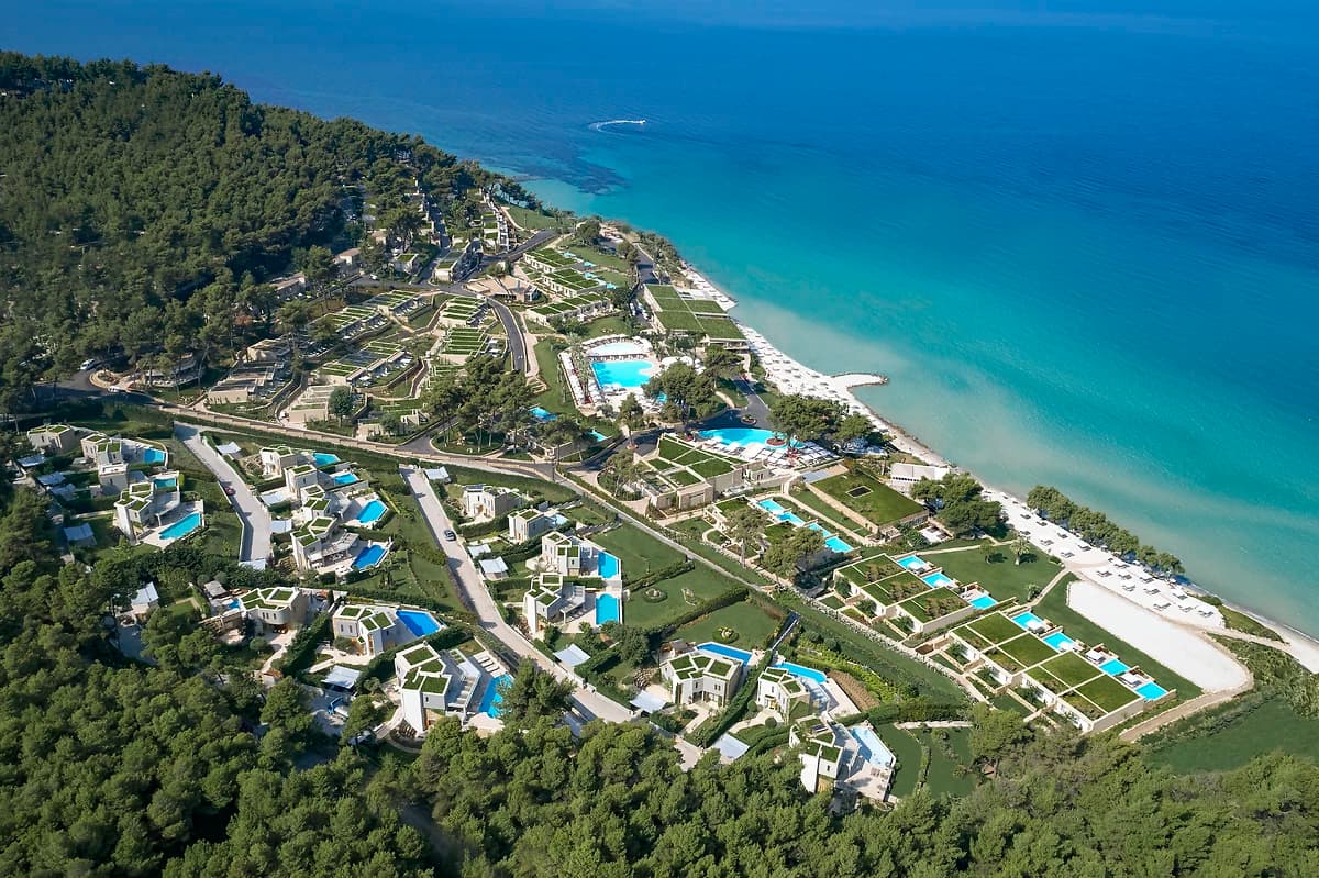 Vue aérienne de l'hôtel, Sani Club