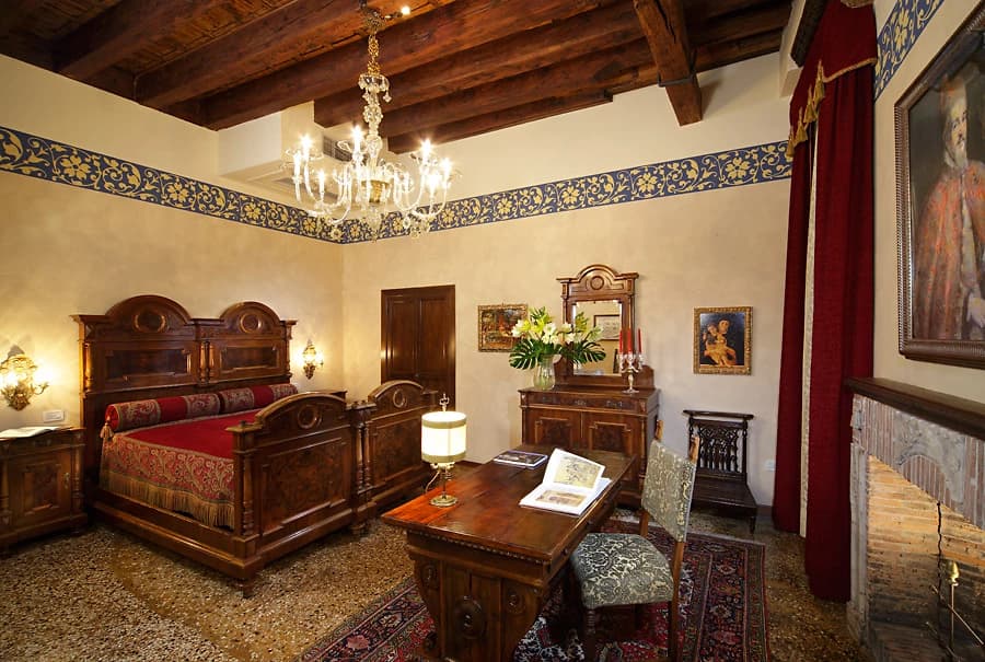 Chambre, Palazzo Priuli, Venise, Italie
