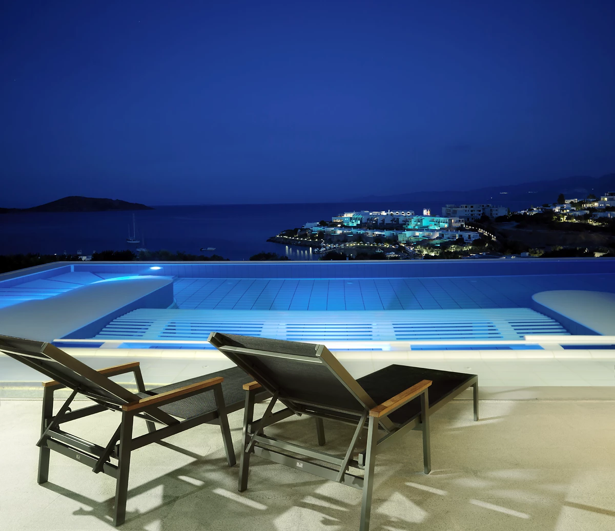 Piscine du spa de l'hôtel, Elounda Mare Relais et Châteaux