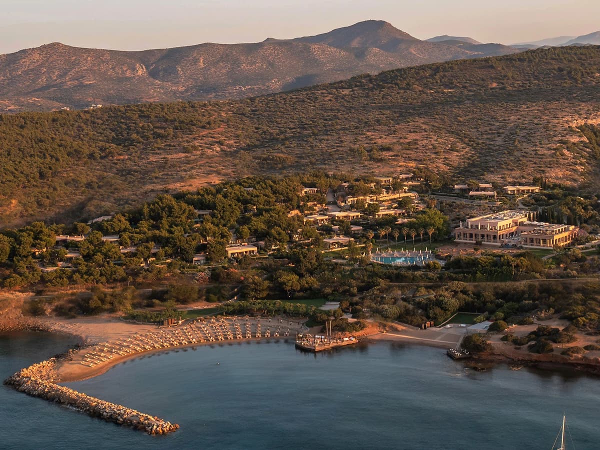 Vue aérienne du domaine, Grecotel Cape Sounio Boutique Resort, Attique, Grèce