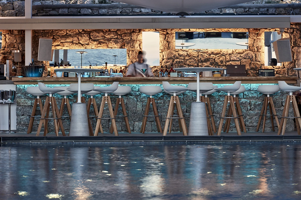 Kitrino Bar, Myconian Korali, Mykonos, Grèce