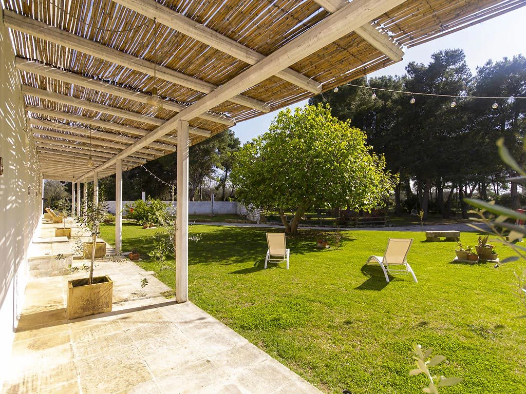 Vue extérieure, Masseria Rauccio, Pouilles, Italie