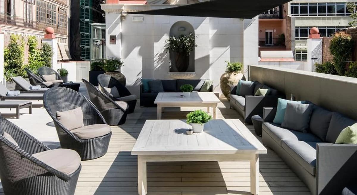 Bar piscine, Hôtel Catalonia Passeig de Gràcia, Barcelona, Espagne