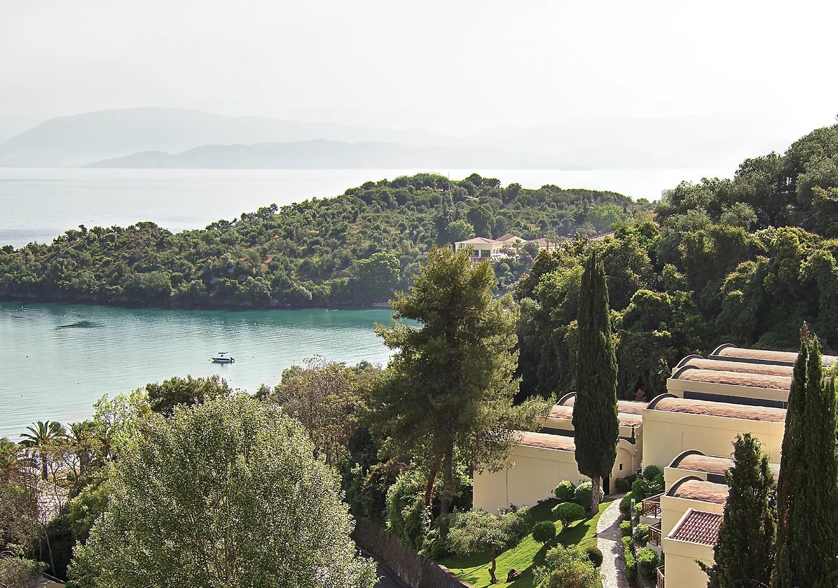 Vue depuis l'hôtel, hôtel Grecotel LUX ME Daphnila Bay Dassia