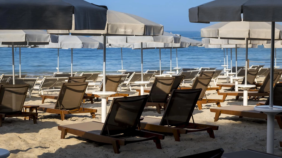 Plage, Mangia's Torre del Barone Resort & Spa, Sicile, Italie