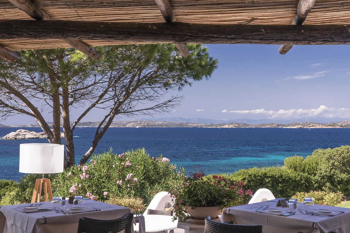 Vue depuis la terrasse du restaurant, hôtel La Bisaccia