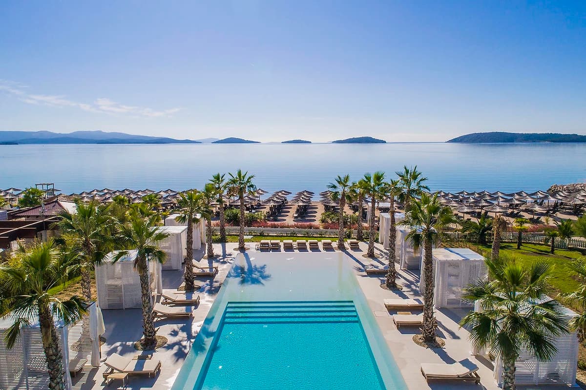 Vue aérienne, Hôtel Amadria Park Jure, Sibenik, Croatie