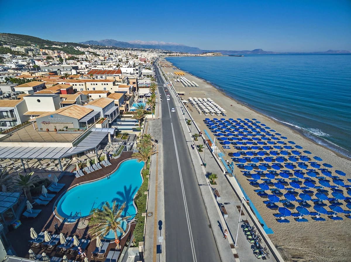 Vue aérienne de l'hôtel, hôtel Aegean Pearl